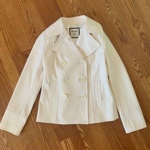 NWT y2k Old Navy white pea coat